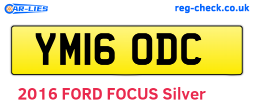 YM16ODC are the vehicle registration plates.