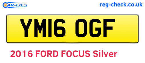 YM16OGF are the vehicle registration plates.