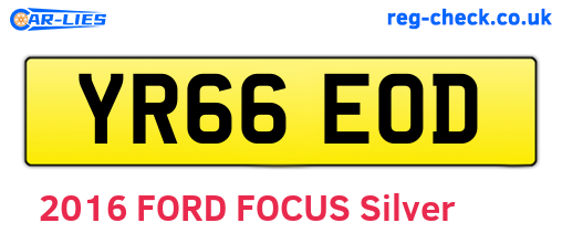 YR66EOD are the vehicle registration plates.