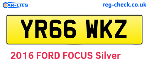 YR66WKZ are the vehicle registration plates.