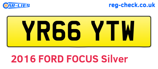 YR66YTW are the vehicle registration plates.