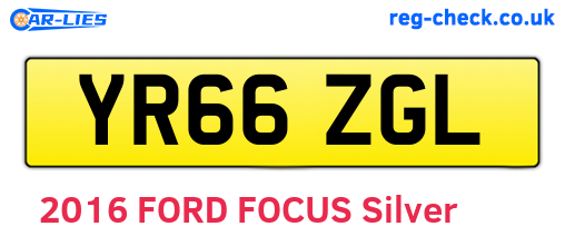 YR66ZGL are the vehicle registration plates.