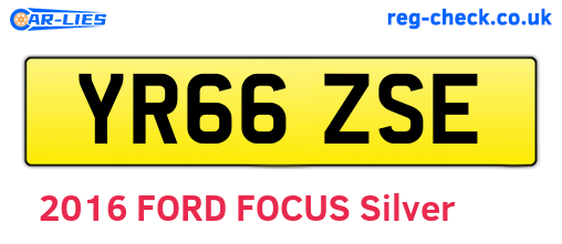 YR66ZSE are the vehicle registration plates.