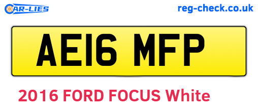 AE16MFP are the vehicle registration plates.