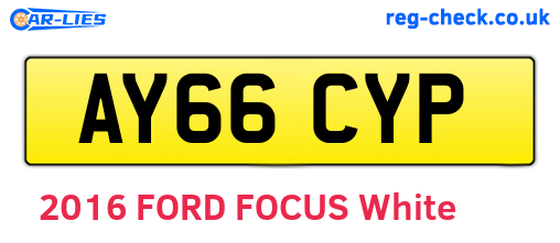 AY66CYP are the vehicle registration plates.