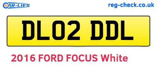 DL02DDL are the vehicle registration plates.