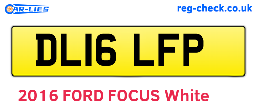 DL16LFP are the vehicle registration plates.