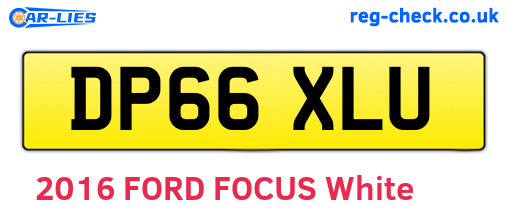 DP66XLU are the vehicle registration plates.