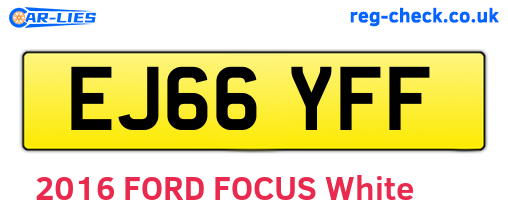 EJ66YFF are the vehicle registration plates.