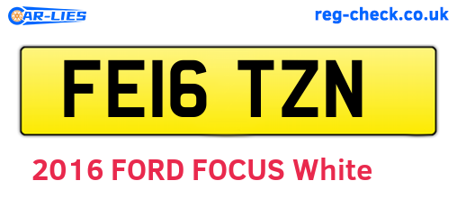 FE16TZN are the vehicle registration plates.