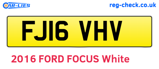 FJ16VHV are the vehicle registration plates.