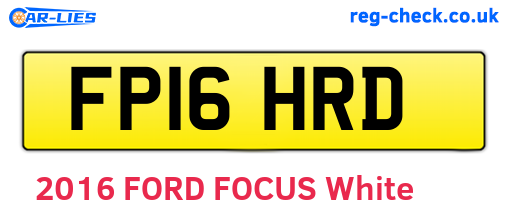 FP16HRD are the vehicle registration plates.
