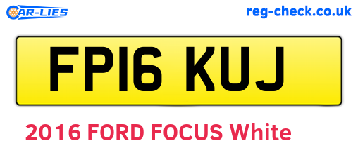 FP16KUJ are the vehicle registration plates.