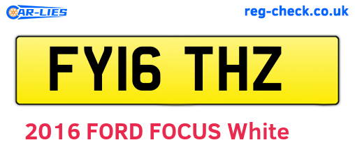 FY16THZ are the vehicle registration plates.