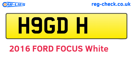 H9GDH are the vehicle registration plates.