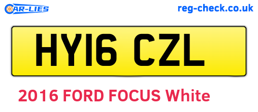 HY16CZL are the vehicle registration plates.