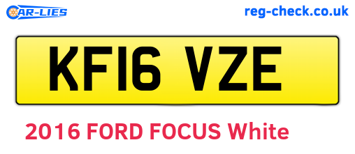 KF16VZE are the vehicle registration plates.