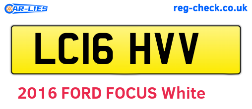 LC16HVV are the vehicle registration plates.