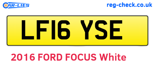 LF16YSE are the vehicle registration plates.
