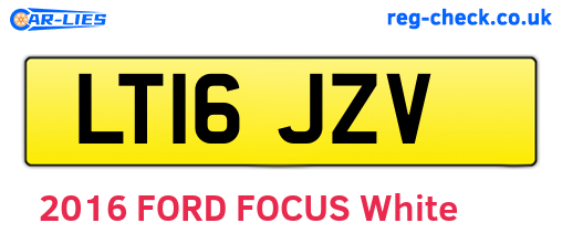 LT16JZV are the vehicle registration plates.