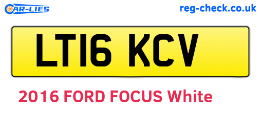 LT16KCV are the vehicle registration plates.