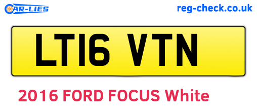 LT16VTN are the vehicle registration plates.