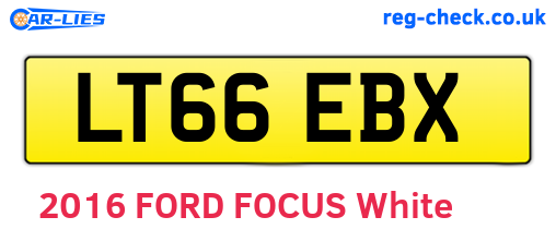 LT66EBX are the vehicle registration plates.