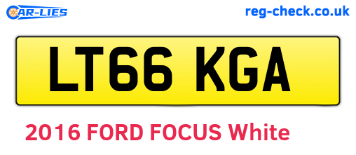LT66KGA are the vehicle registration plates.