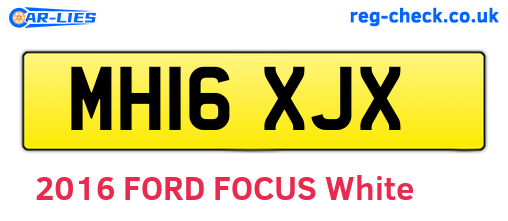 MH16XJX are the vehicle registration plates.