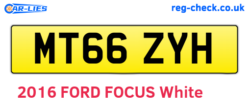 MT66ZYH are the vehicle registration plates.