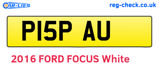 P15PAU are the vehicle registration plates.