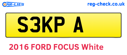 S3KPA are the vehicle registration plates.