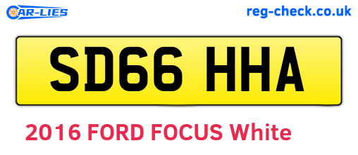 SD66HHA are the vehicle registration plates.