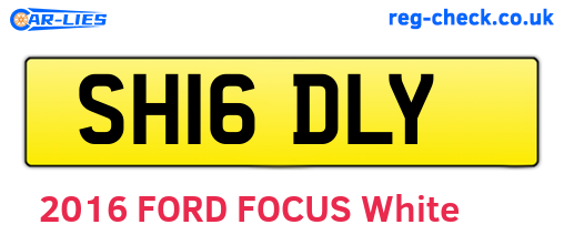 SH16DLY are the vehicle registration plates.