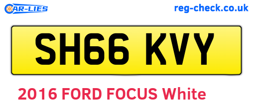 SH66KVY are the vehicle registration plates.