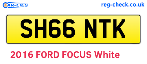 SH66NTK are the vehicle registration plates.