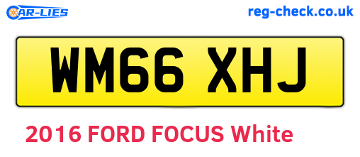 WM66XHJ are the vehicle registration plates.