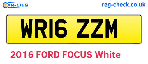 WR16ZZM are the vehicle registration plates.