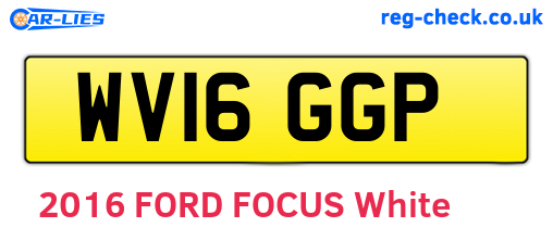 WV16GGP are the vehicle registration plates.