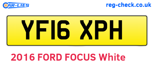 YF16XPH are the vehicle registration plates.