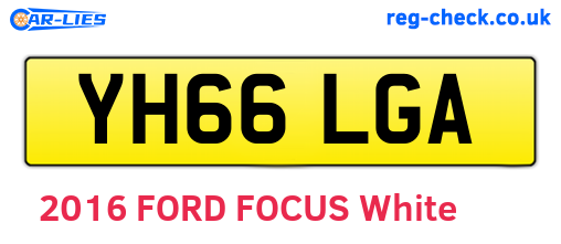 YH66LGA are the vehicle registration plates.