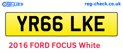 YR66LKE are the vehicle registration plates.