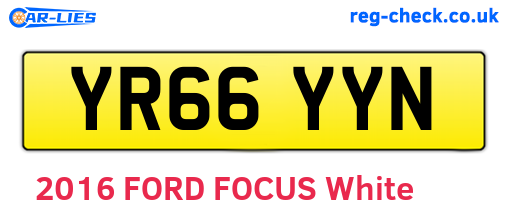 YR66YYN are the vehicle registration plates.