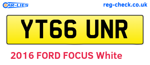 YT66UNR are the vehicle registration plates.