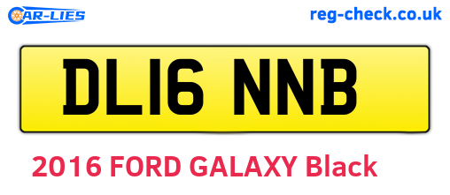 DL16NNB are the vehicle registration plates.