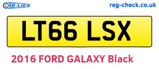 LT66LSX are the vehicle registration plates.