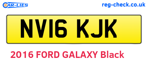NV16KJK are the vehicle registration plates.