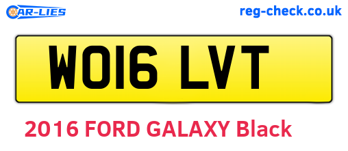 WO16LVT are the vehicle registration plates.