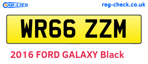 WR66ZZM are the vehicle registration plates.