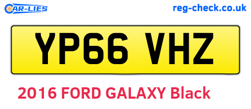 YP66VHZ are the vehicle registration plates.